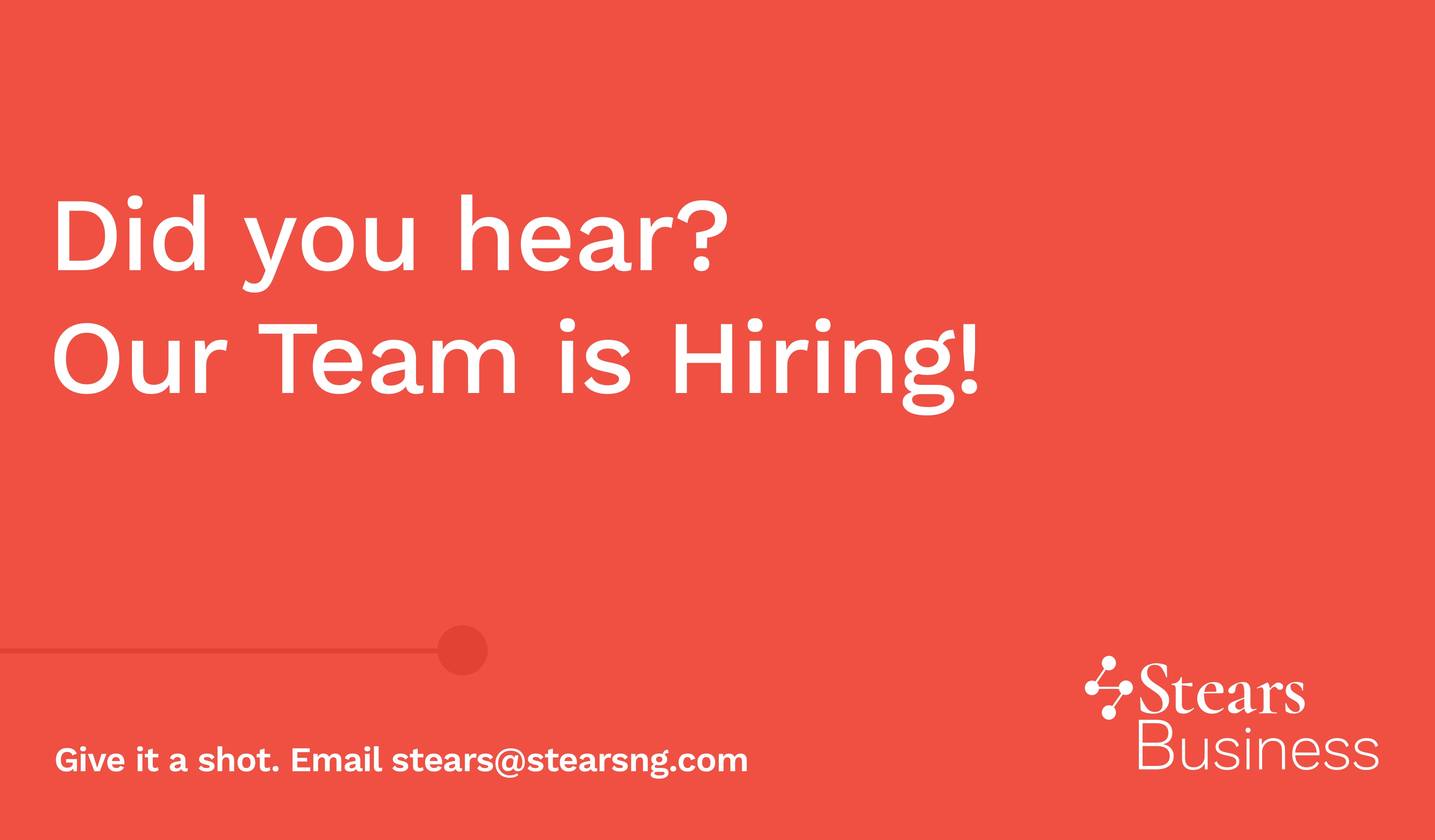 Stears is Hiring!