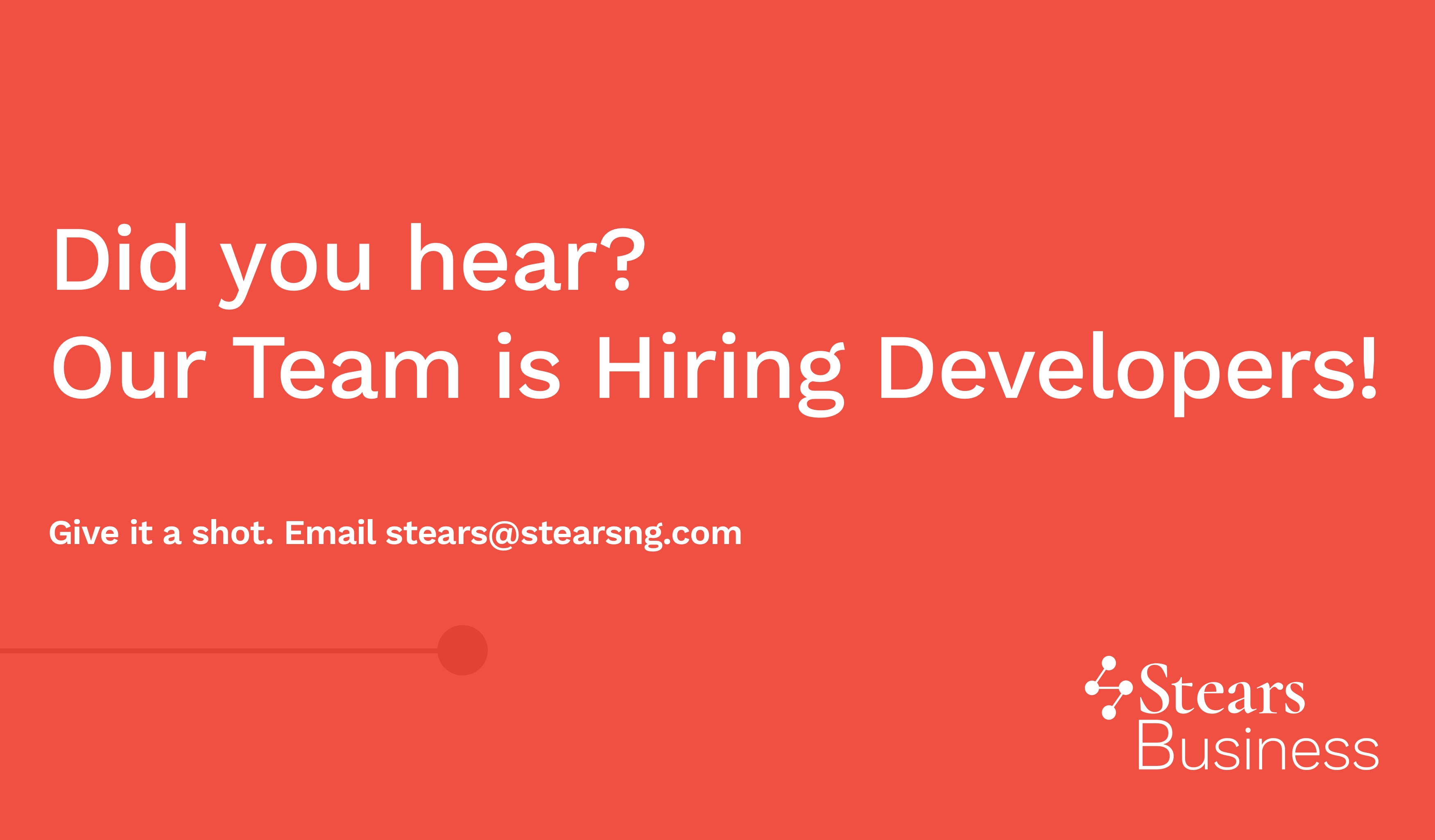 Stears is Hiring a Full-Stack Developer